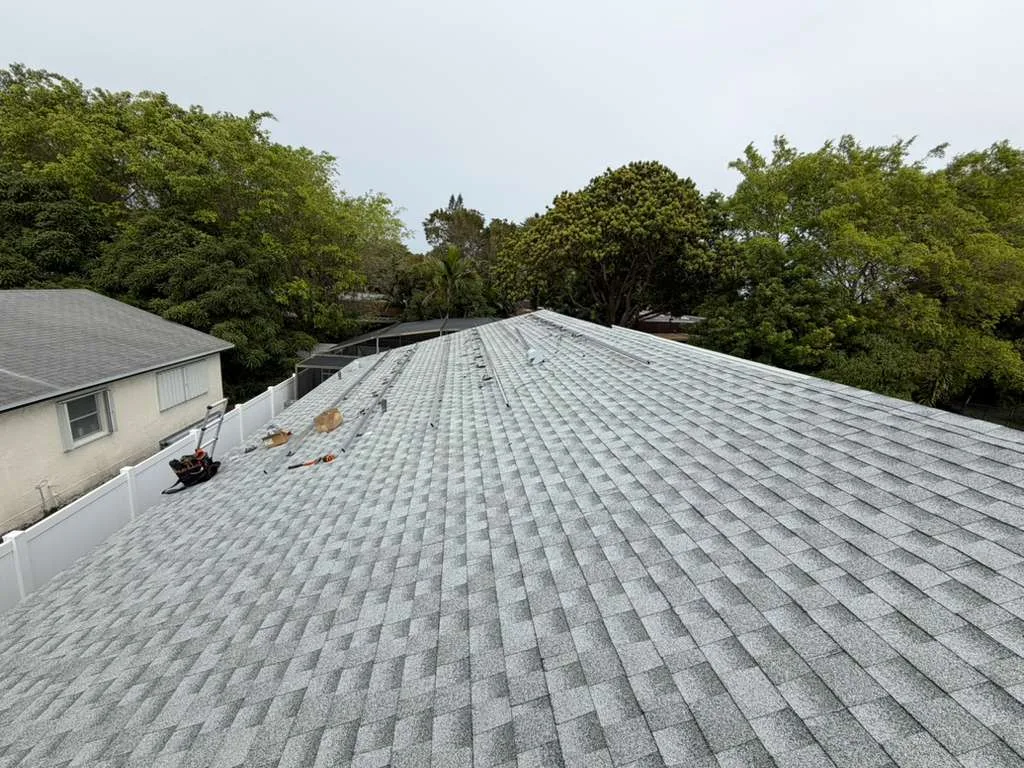 Shingle roof replacement project in Boca Raton Florida